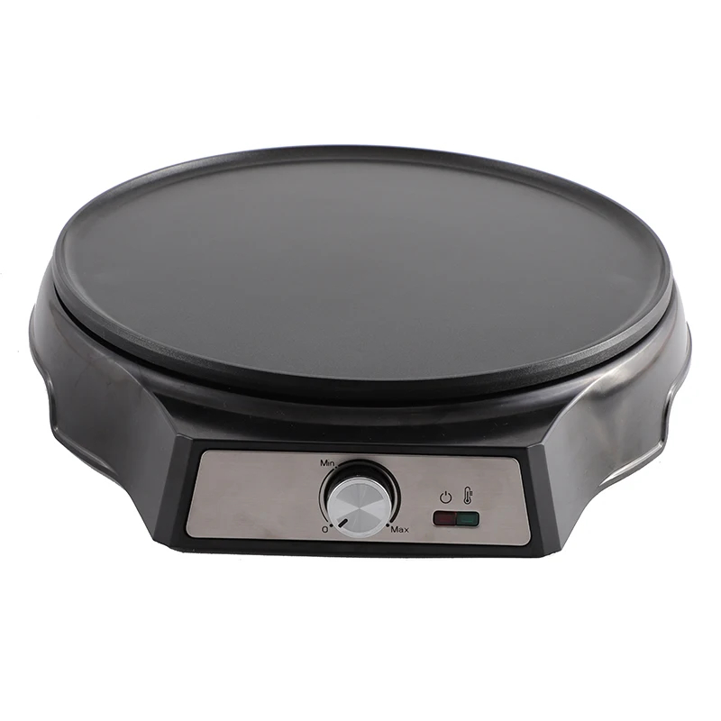 img alibaba 1792565891.jpeg Household Electric Maker Crepe and Pancake Pizza Griddle Makers Non-stick 33CM Plate Adjustable Temperature Crepe Maker - Black