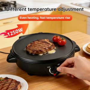 30cm Aluminum Plate 220v High Quality Electric Nonstick Crepe Maker with Quick Heating for Home & Hotel Use