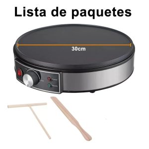 Electric Crepe Maker Machine with Non-stick Griddle Ideal for Pancakes Eggs Tortillas & Lefse with Batter Spreader Crepes Maker