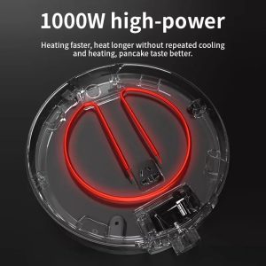 1000W Multi-functional Pancake Machine Portable Pancake Making Machine 30CM Electric Baking Tray Electric Griddle Pancake Maker