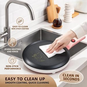 Electric Griddle Single-sided Heating Compact Pancake Maker Electric Griddle Thin Pancake Machine Cooking Plate Pancake Maker
