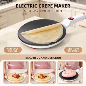 Electric Griddle Single-sided Heating Compact Pancake Maker Electric Griddle Thin Pancake Machine Cooking Plate Pancake Maker
