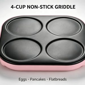 Hot Selling Portable Indoor Non-Stick Aluminum 4-Hole Electric crepe maker Temperature Control Household 1500W Gift