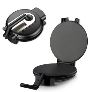High Quality 1400W 25cm 12 Inch Roti Maker with Thermostat Knob Electric Roti Maker for Home - Black / EU / 220-240V