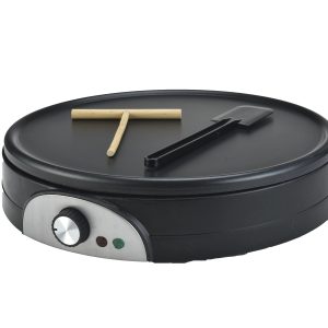 Double Non-stick Coating 2 in 1 Reversible Crepe Maker Pancake Maker