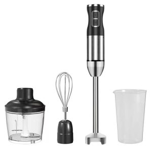 Electric Stick Immersion Handheld Mixer Mini Small Food Portable Machine Motor Stainless Steel 400W Rod Hand Blender for Kitchen - EU / 220 / style 2 set