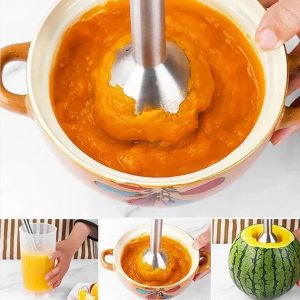 Electric Stick Immersion Handheld Mixer Mini Small Food Portable Machine Motor Stainless Steel 400W Rod Hand Blender for Kitchen