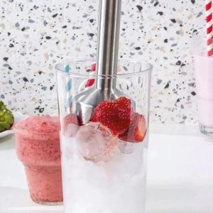 Electric Stick Immersion Handheld Mixer Mini Small Food Portable Machine Motor Stainless Steel 400W Rod Hand Blender for Kitchen
