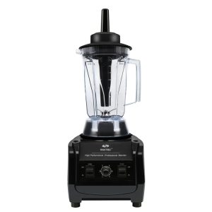 Professional Heavy Duty Blender Commercial 1600W Food Grade PC Jar 1.7L 420 Blade Tamper for Smoothie Ice Nut Butter CE ROHS - Black