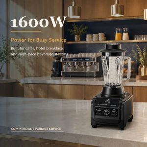 Professional Heavy Duty Blender Commercial 1600W Food Grade PC Jar 1.7L 420 Blade Tamper for Smoothie Ice Nut Butter CE ROHS