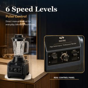 Professional Heavy Duty Blender Commercial 1600W Food Grade PC Jar 1.7L 420 Blade Tamper for Smoothie Ice Nut Butter CE ROHS
