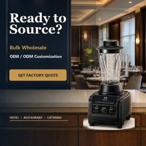 Professional Heavy Duty Blender Commercial 1600W Food Grade PC Jar 1.7L 420 Blade Tamper for Smoothie Ice Nut Butter CE ROHS