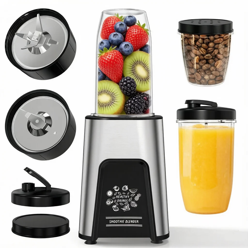 img alibaba 1792635074.jpeg Personal 800W Smoothies Maker Blender for Frozen Drinks & Crushed Ice with BPA Free Portable Bottle-Hotel & Outdoor Use - Black