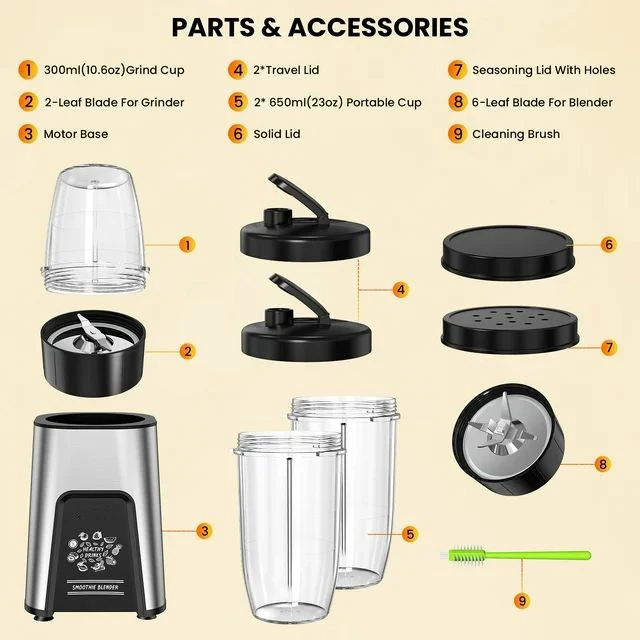img alibaba 1792635089.jpeg Personal 800W Smoothies Maker Blender for Frozen Drinks & Crushed Ice with BPA Free Portable Bottle-Hotel & Outdoor Use