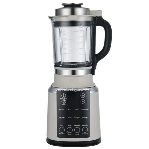 Custom Color Heating Blender 800W High Borosilicate Glass Jar Electric Smoothie Maker 12-In-1 Touchpad Control Household Mixer - AU/UK/US/EU/KC / 220-240 / Ivory white