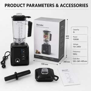 Heavy Duty Multiple Speeds Smoothie Maker Juice Blending Preparation Household Commercial Blender