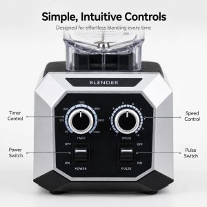 Smoothie Maker Juice Blending Beverage Preparation Push Button Control Variable Speed Cafe Kitchen Heavy Duty Commercial