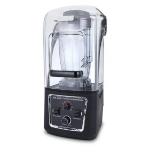 Commercial Household Fresh Fruit Juicer Mixer Ice Crushing LowNoise High Speed Shaved Ice Milk Shake Blender With Sound Cover - Black / According to your needs