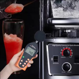 Commercial Household Fresh Fruit Juicer Mixer Ice Crushing LowNoise High Speed Shaved Ice Milk Shake Blender With Sound Cover