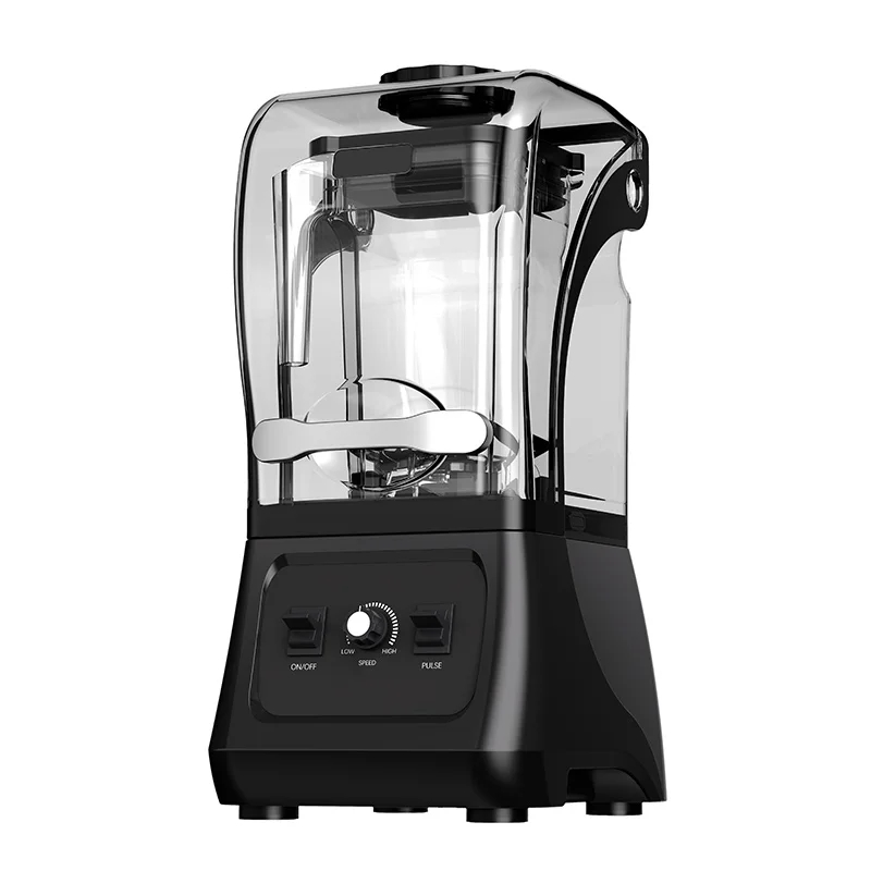img alibaba 1792637183.jpeg New Design Silent Blender Mixer Multifunctional Heavy Duty Commercial Professional High Speed Smoothie Blender With Cover - No / Black