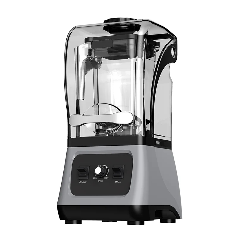 img alibaba 1792637198.jpeg New Design Silent Blender Mixer Multifunctional Heavy Duty Commercial Professional High Speed Smoothie Blender With Cover - No / Grey