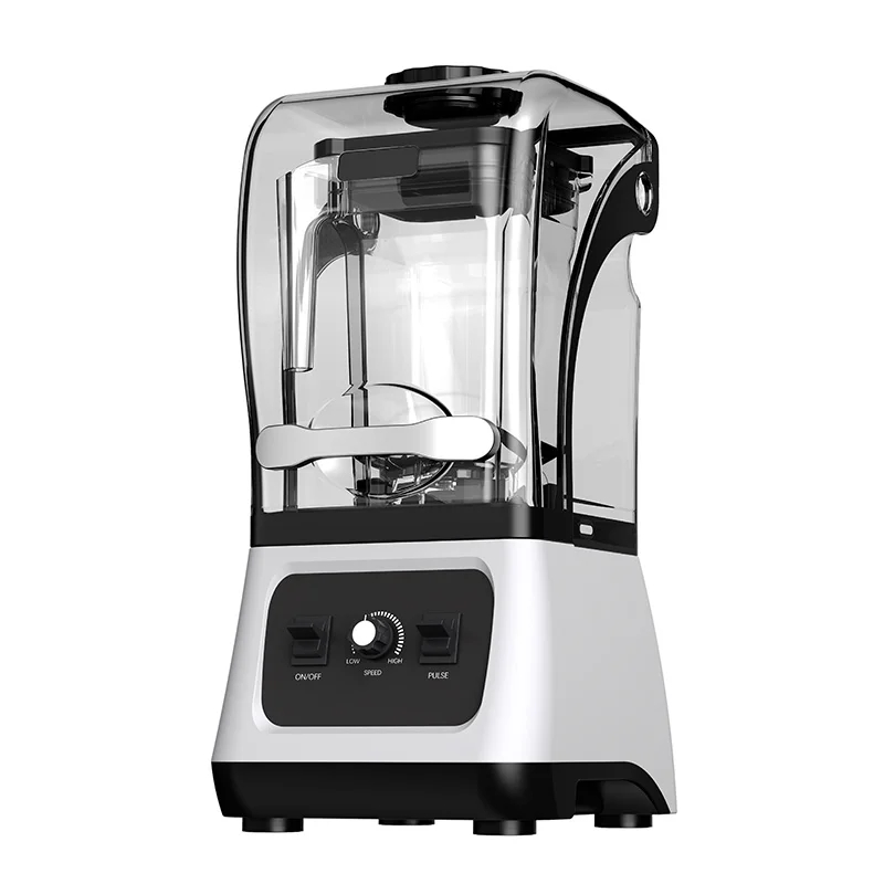 img alibaba 1792637220.jpeg New Design Silent Blender Mixer Multifunctional Heavy Duty Commercial Professional High Speed Smoothie Blender With Cover - No / White