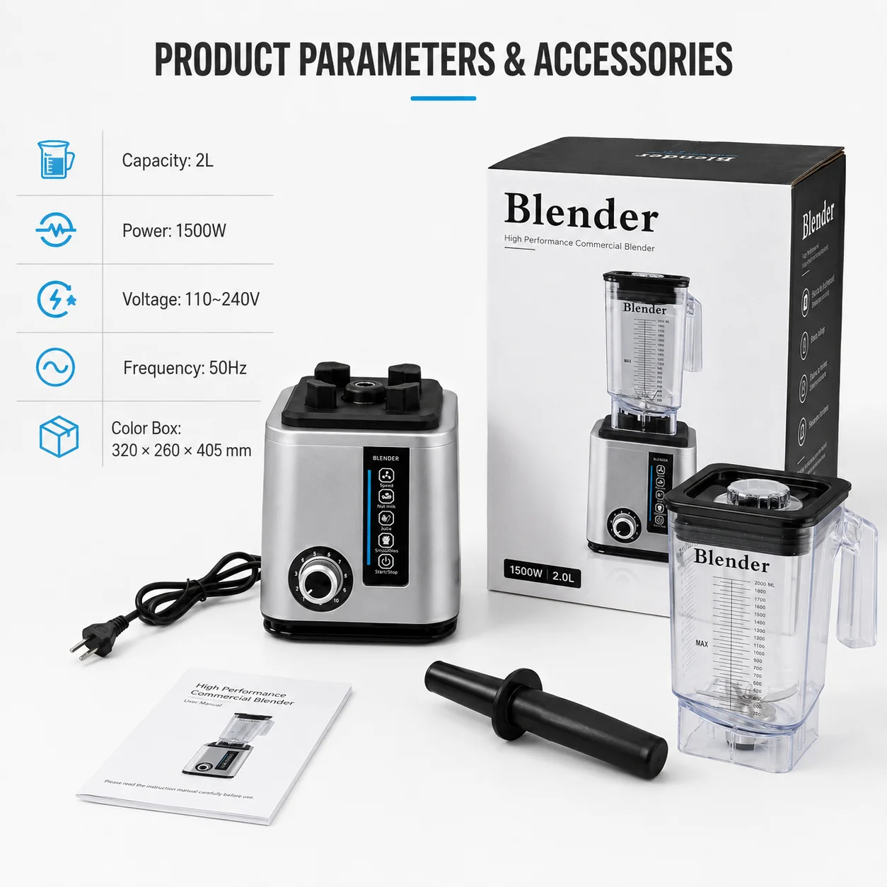 img alibaba 1792637697.jpeg Wholesale 2.2L 10 Speeds Smoothie Maker Juice Blending Preparation Juice Shop Heavy Duty Commercial Blender