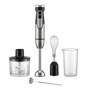 Factory Wholesale 5 in 1 Stainless Steel Hand Blender Multifunctional Electric Food Mixer Baby Food Blender Meat Grinder - Black-5 in 1 / 220-240