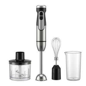 Factory Wholesale 5 in 1 Stainless Steel Hand Blender Multifunctional Electric Food Mixer Baby Food Blender Meat Grinder - Black 4 In 1 / 220-240