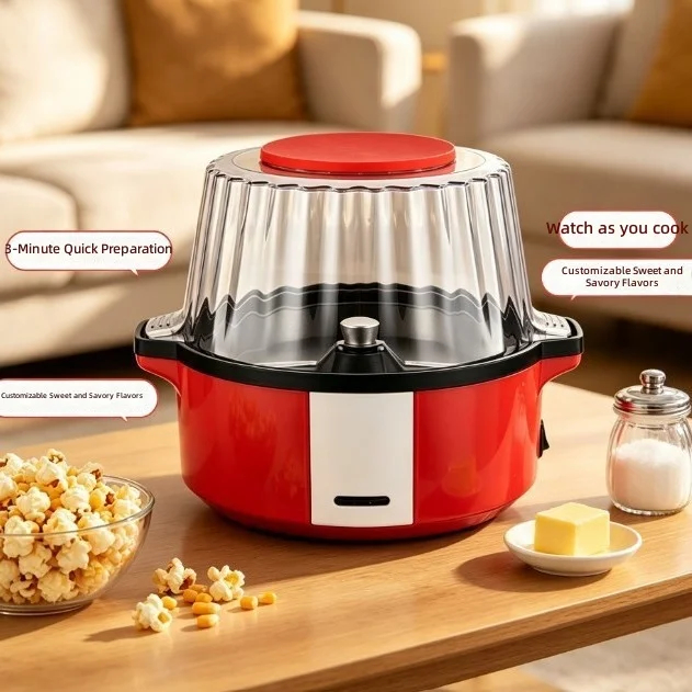img alibaba 1793008119 1.jpeg Household Popcorn Maker Automatic Stirring Prevents Burning Compact Home-Use Machine 700W
