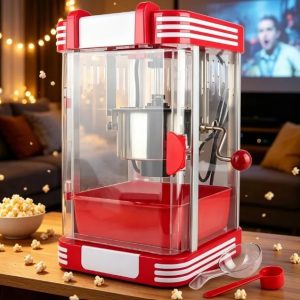 Plug-in Large Capacity Compact Popcorn Maker with PP/PC Material for Household Use