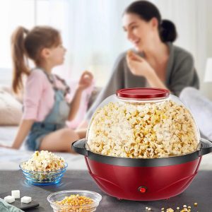 Portable 3.6L Large-capacity Popcorn Machine Professional 850W Home Electric Popcorn Maker Automatic Hot Air Pop Corn Machine