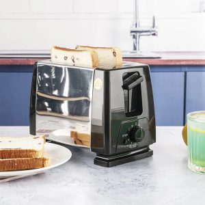 Slice Toaster, 750W Stainless Steel Automatic Pop-Up