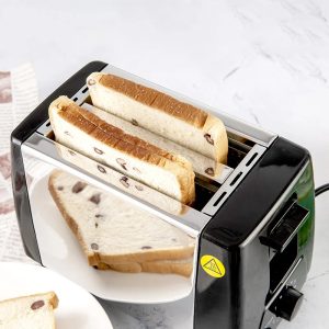 Slice Toaster, 750W Stainless Steel Automatic Pop-Up