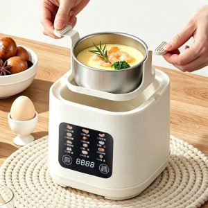 Electric Egg Cooker, 12-in-1 Steamer, 24H Preset, 12H Keep Warm