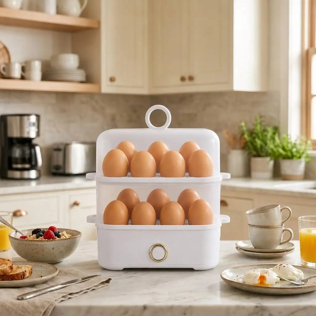 img alibaba 1793438820.jpeg Egg Electric Steamer, Double-Layer, Auto Shut-Off