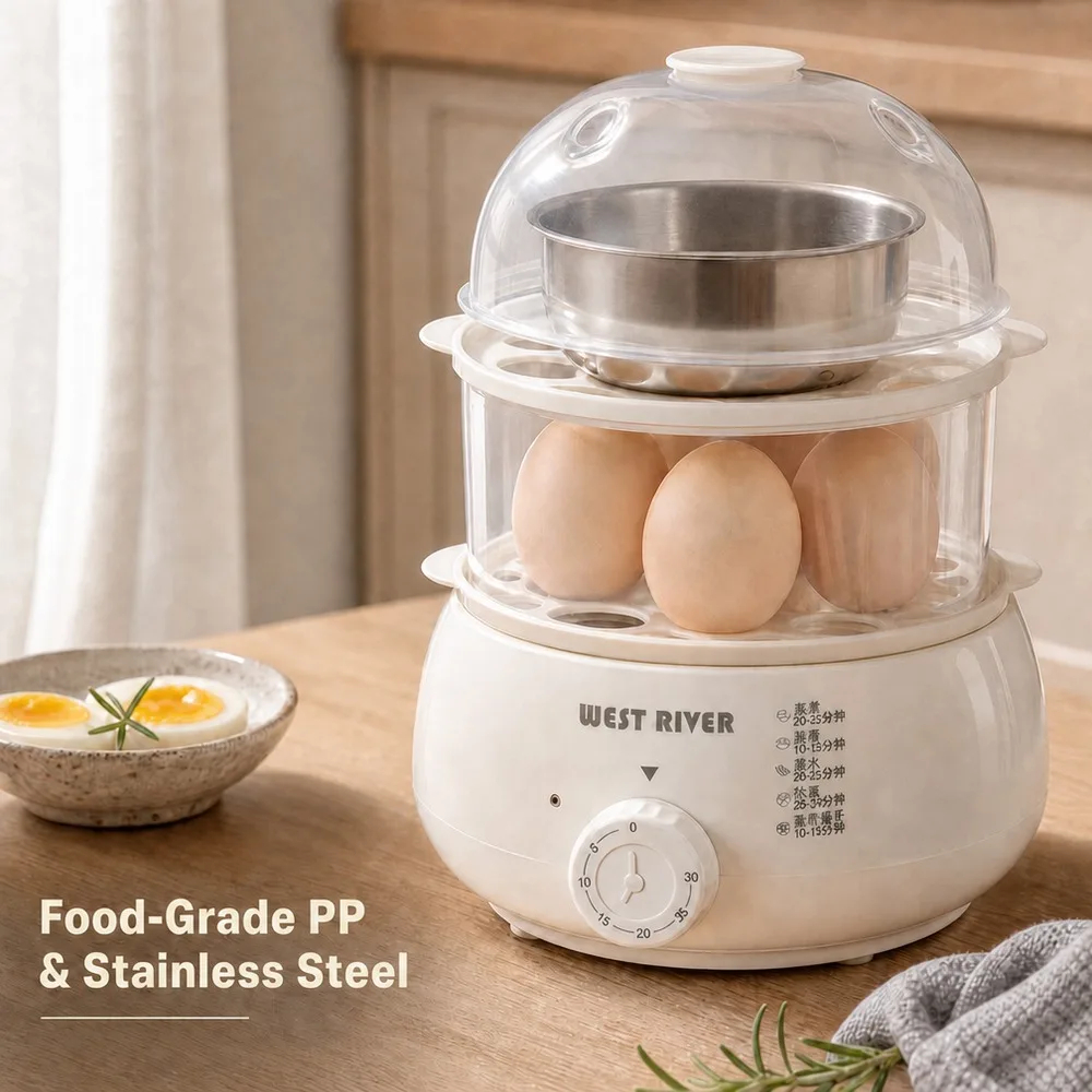 img alibaba 1793439244.jpeg Electric Egg Steamer, 3-Tier Cooker with Detachable Trays