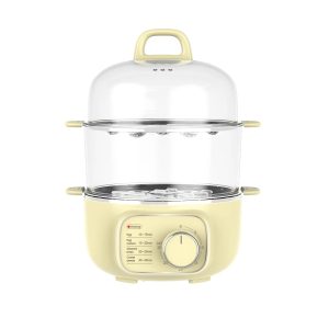 400W Electric Egg Steamer, Portable With Visible Lid