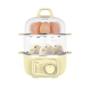 400W Electric Egg Steamer, Portable With Visible Lid
