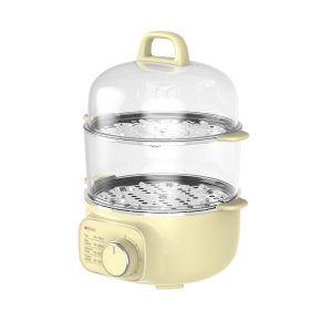 400W Electric Egg Steamer, Portable With Visible Lid