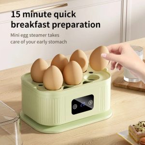 Mini Egg Cooker, Portable Food Steamer for Dorms and Home Kitchens