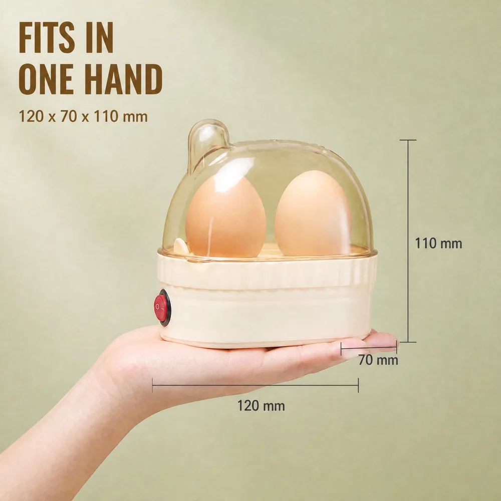 img alibaba 1793439953.jpeg Electric Egg Cooker for 2 Eggs, 120W Mini Steamer with Transparent Lid