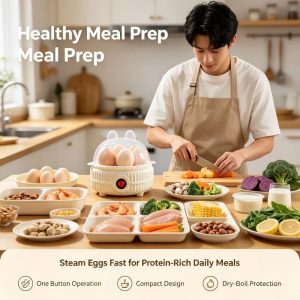 Egg Cooker, Multi-Tier Steamer for Eggs, Buns, Dumplings, Corn