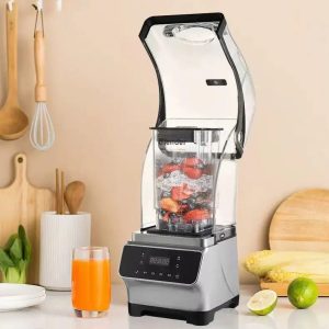 Soundproof Commercial Blender, Ice Crusher for Smoothies and Milkshakes