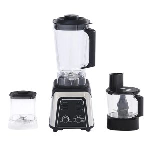 Commercial Fruit Juice Blender, 2-in-1 4500W Heavy Duty Mixer - Black / 220