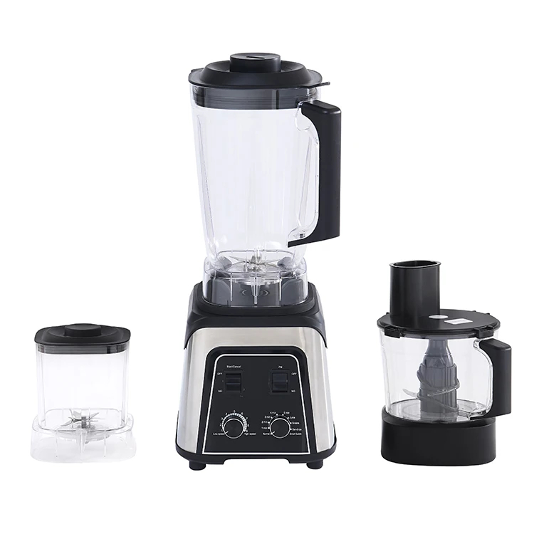 img alibaba 1793455639.jpeg Commercial Fruit Juice Blender, 2-in-1 4500W Heavy Duty Mixer - Black / 220
