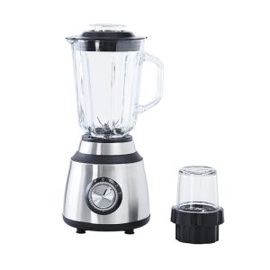 Commercial Fruit Juice Blender, 2-in-1 4500W Heavy Duty Mixer - Silver / 220