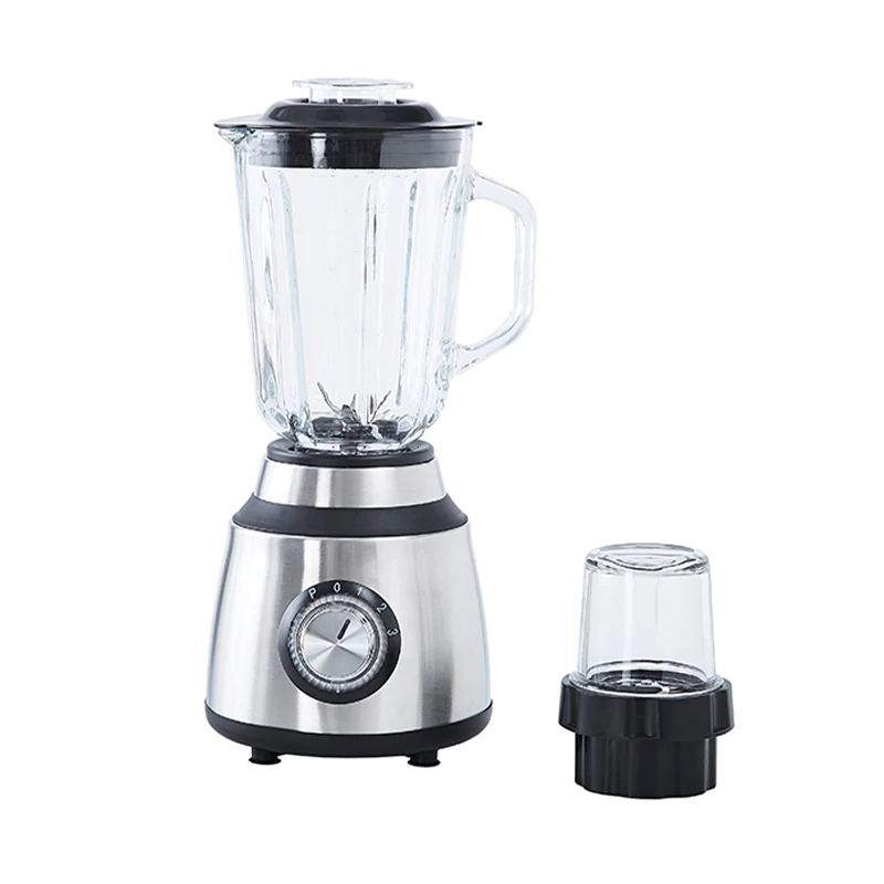 img alibaba 1793455668.jpeg Commercial Fruit Juice Blender, 2-in-1 4500W Heavy Duty Mixer - Silver / 220