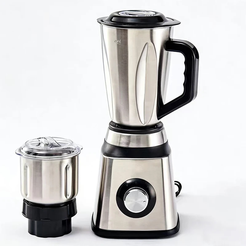 img alibaba 1793455674.jpeg Commercial Fruit Juice Blender, 2-in-1 4500W Heavy Duty Mixer - Silver1 / 220