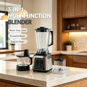Commercial Fruit Juice Blender, 2-in-1 4500W Heavy Duty Mixer